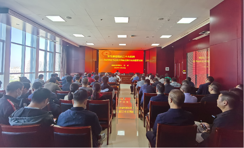 紧跟核心强忠诚 在深学细悟中坚定信仰信念 ——乐鱼官方网站-乐鱼（中国）
负责人汪洋同志为全体党员讲授主题教育专题党课